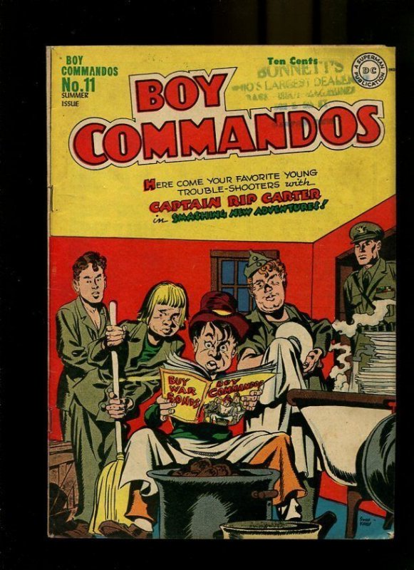 Boy Commandos #11 (DC Comics), raw comic book in VF condition — front cover