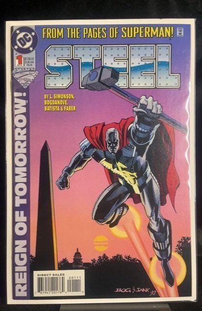 Steel #1 (DC Comics, 1994), raw, ungraded comic book — front cover