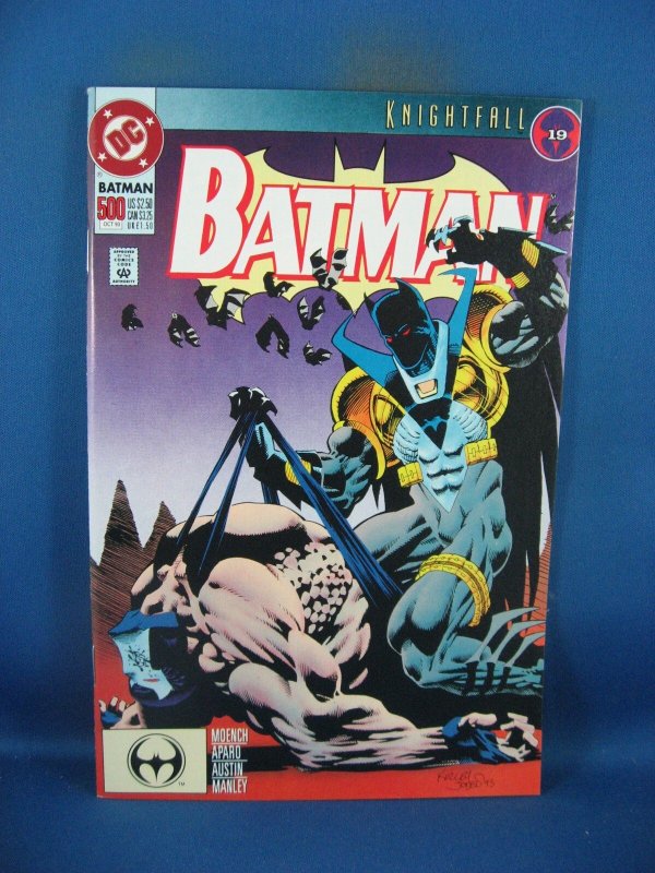 Batman #500 (DC Comics, 1993), raw comic book in NM condition — front cover