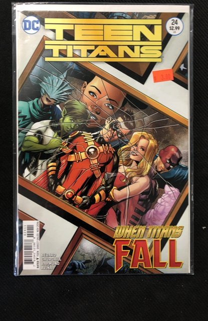 Teen Titans #24 (DC Comics, 2016), raw, ungraded comic book — front cover