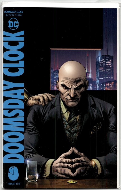 Doomsday Clock #2 (DC Comics, 2018), raw, ungraded comic book — front cover