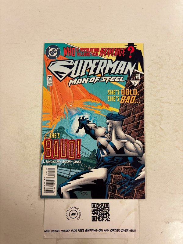 Superman the Man of Steel #71 (DC Comics), raw comic book in NM condition — front cover