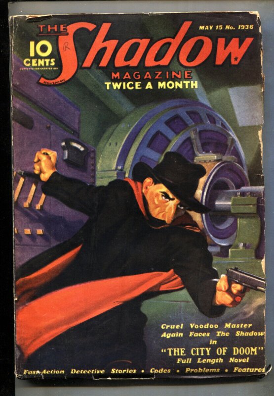 Pulp: Shadow 1936 May 15 // Street and Smith // Pulp Magazine // Rare // G (1936), raw, ungraded comic book — front cover