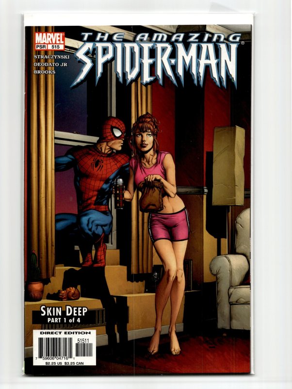 The Amazing Spider-Man #515 (Marvel Comics, 2005), raw, ungraded comic book — front cover