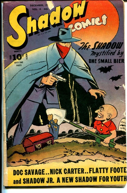 Shadow Vol. 6 #9 (1946), raw comic book in VG- condition — front cover