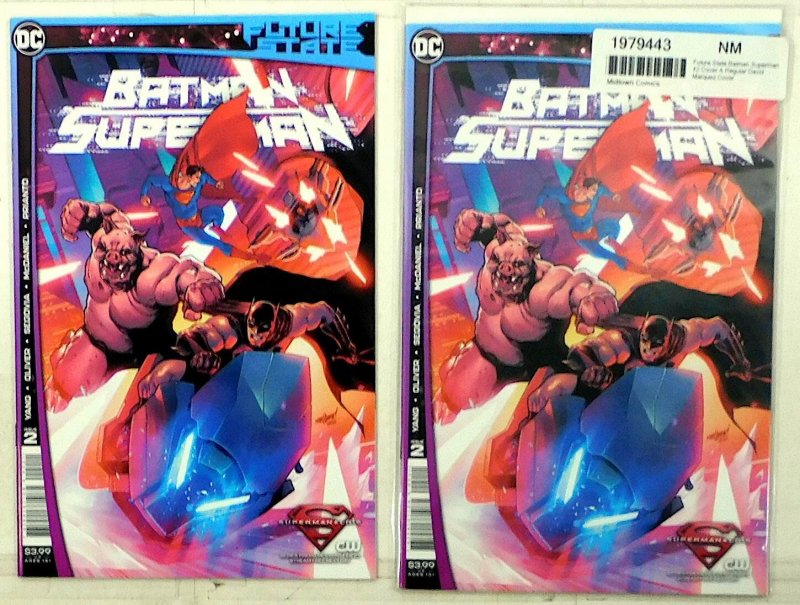 Future State: Batman / Superman Lot of 2 #2 a x2 2021 DC 1st Print Comic Books (DC Comics, 2021), raw, ungraded comic book — front cover