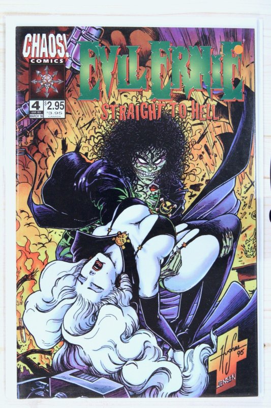 Evil Ernie: Straight to Hell #4 (1996), raw comic book in NM 9.4 condition — front cover