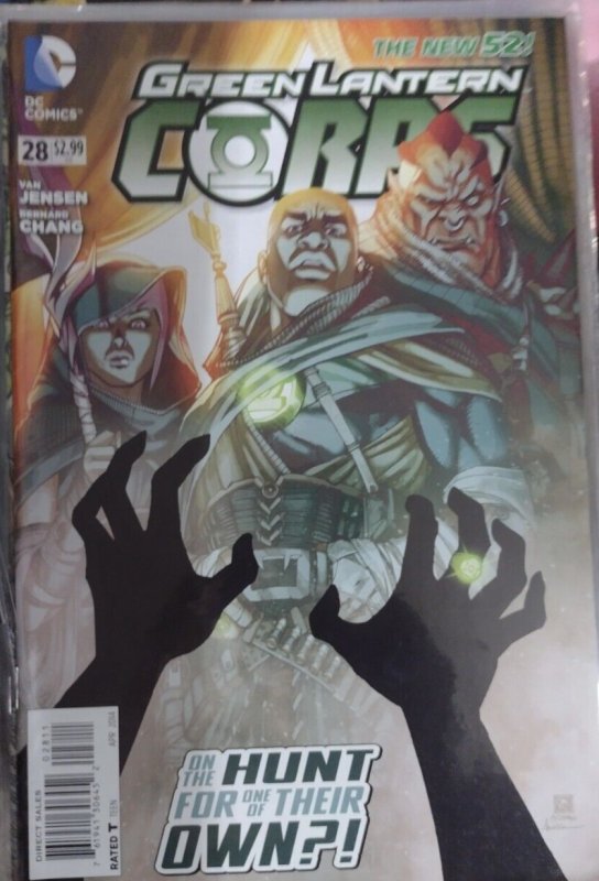 Green Lantern Corps #28 (DC Comics, 2014), raw, ungraded comic book — front cover