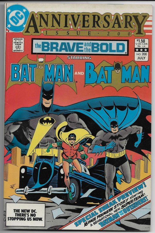 The Brave and the Bold #200 (DC Comics, 1983), raw comic book in NM- condition — front cover
