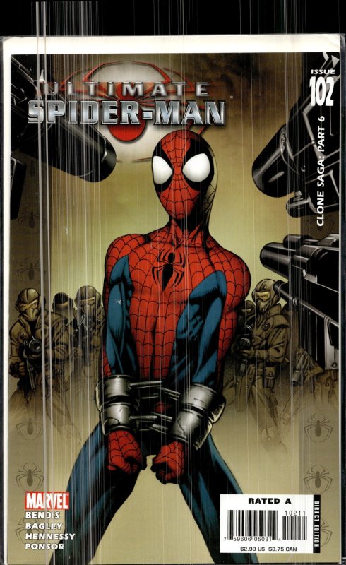 Ultimate Spider-Man #110 (Marvel Comics, 2007), raw, ungraded comic book — front cover
