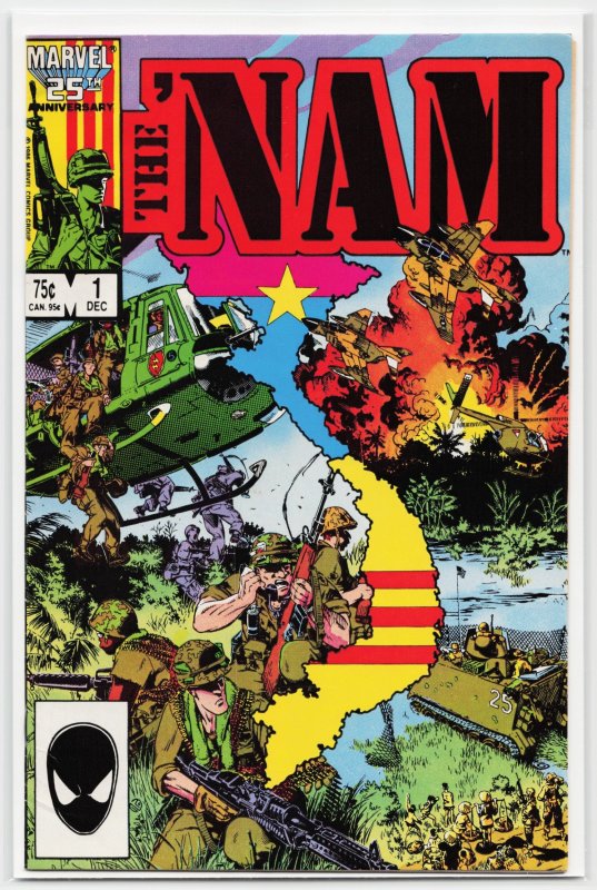 The 'Nam #1 (Marvel Comics, 1986), raw, ungraded comic book — front cover