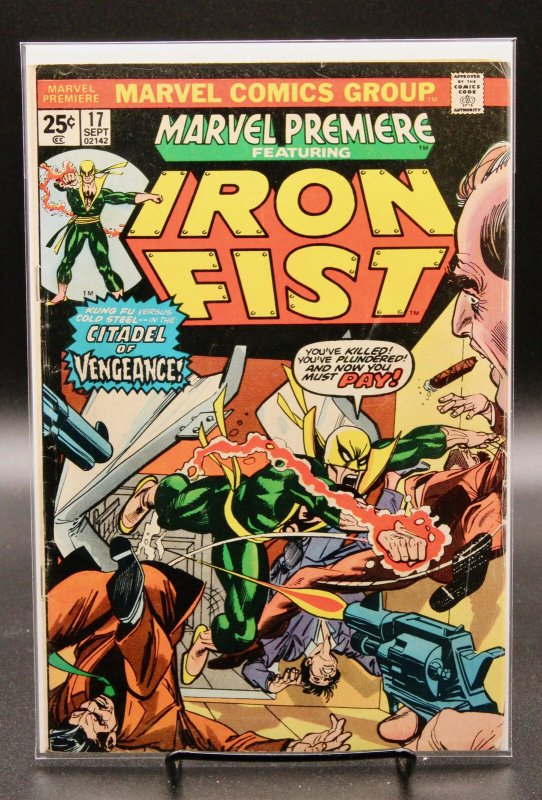 Marvel Premiere #17 (Marvel Comics, 1974), raw, ungraded comic book — front cover