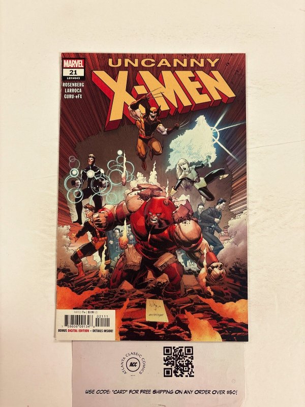 Uncanny X-Men #21 (Marvel Comics), raw comic book in NM condition — front cover