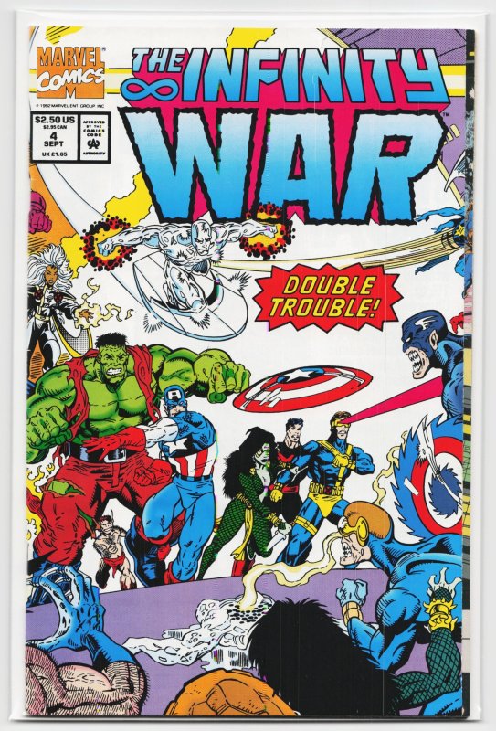 The Infinity War #4 (Marvel Comics, 1992), raw, ungraded comic book — front cover