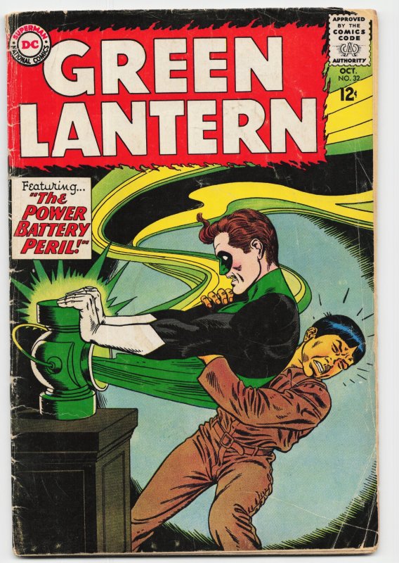 Green Lantern #32 (DC Comics, 1964), raw, ungraded comic book — front cover