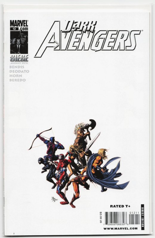 Dark Avengers #12 (Marvel Comics, 2010), raw, ungraded comic book — front cover