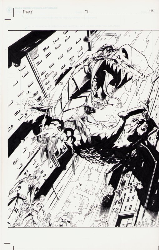 Fray #7 (2003), raw, ungraded comic book — front cover