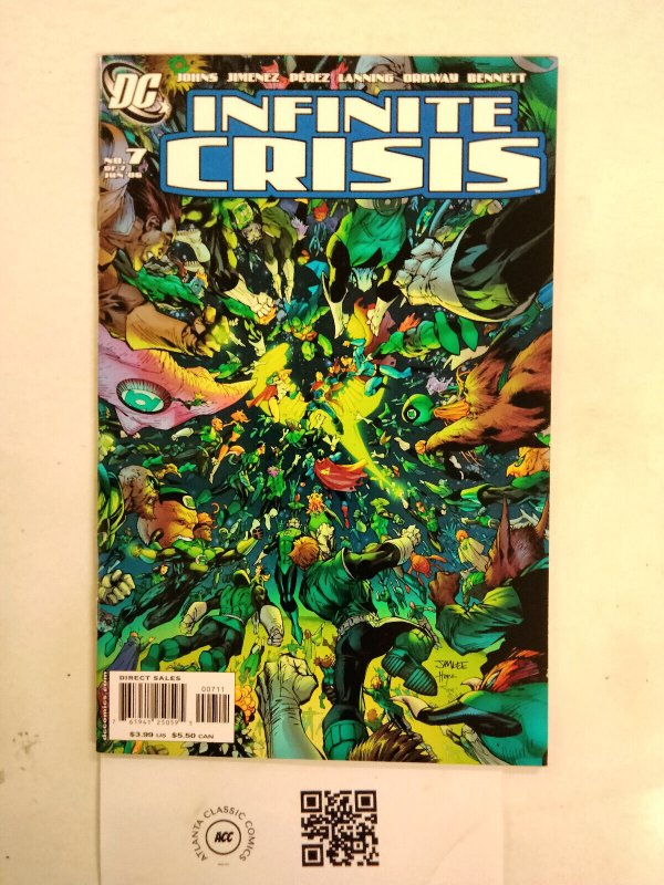 Infinite Crisis #7 (DC Comics), raw comic book in NM condition — front cover