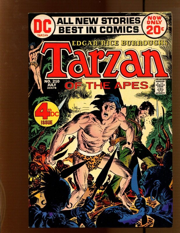 Tarzan #210 (1972), raw comic book in 8.0 condition — front cover