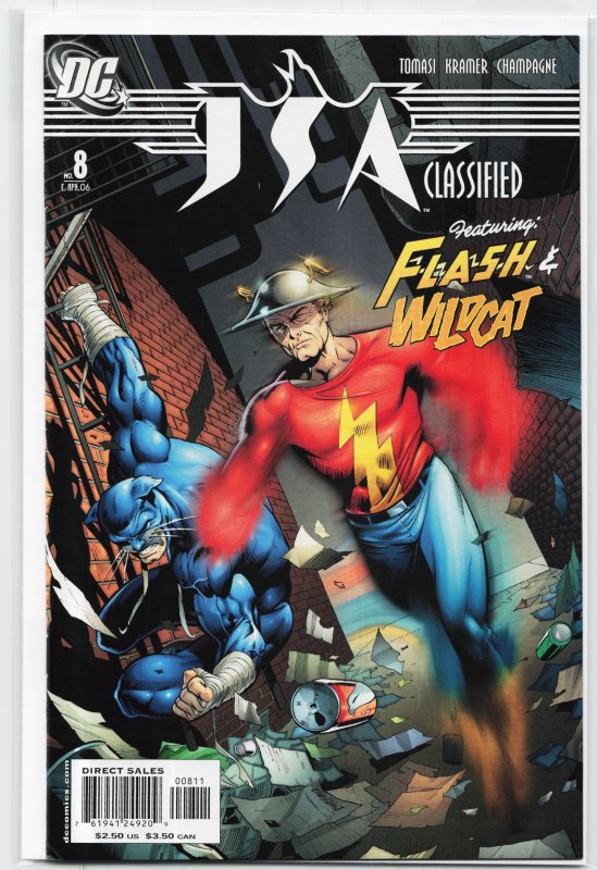 JSA: Classified #8 (2006), raw, ungraded comic book — front cover