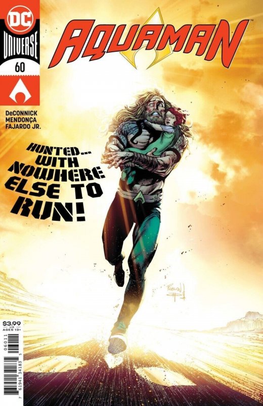 Aquaman #60 (DC Comics, 2016), raw comic book in VF/NM condition — front cover