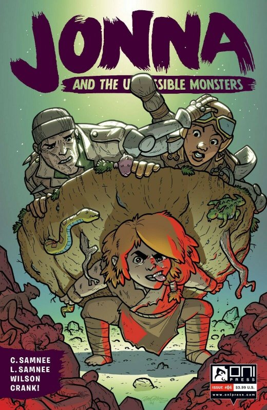 Jonna and the Unpossible Monsters #4 (Oni Press, 2021), raw, ungraded comic book — front cover