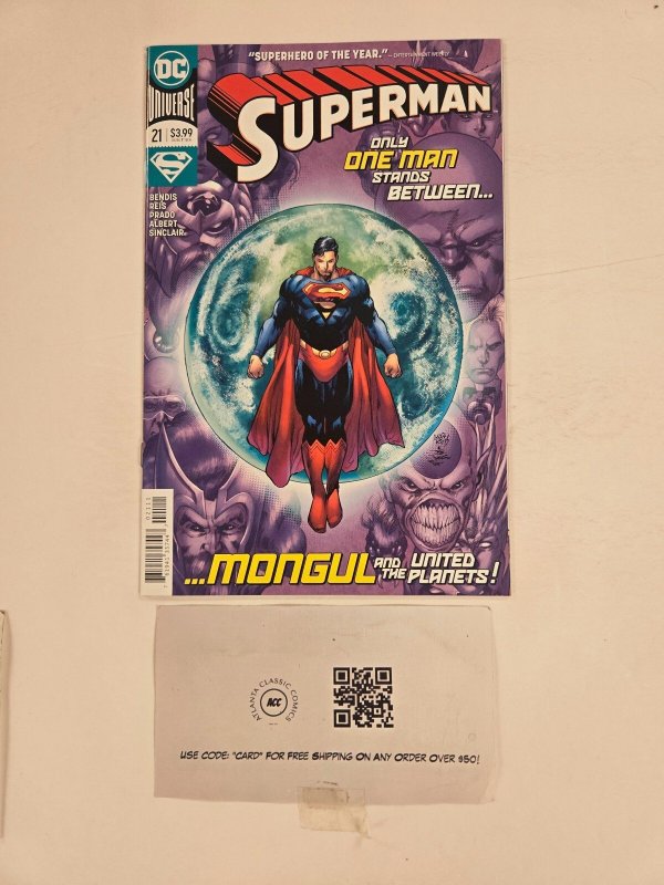 Superman #21 (DC Comics), raw comic book in NM condition — front cover