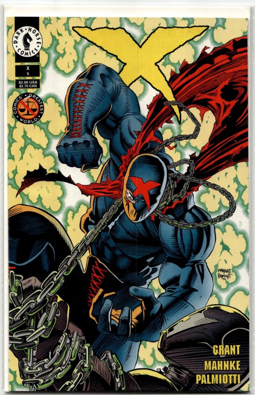 X #5 (1994) #5 (Dark Horse Comics, 1994), raw, ungraded comic book — front cover
