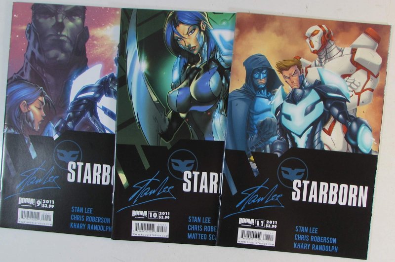 Starborn Lot of 3 #9, 10, 11 Boom Studios (2011) Vf/nm 1st Print Comic Books (Boom! Studios, 2011), raw comic book in VF/NM condition — front cover