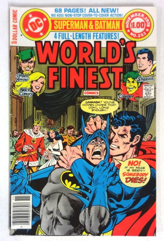 World's Finest #253 (DC Comics, 1978), raw comic book in FN/VF condition — front cover