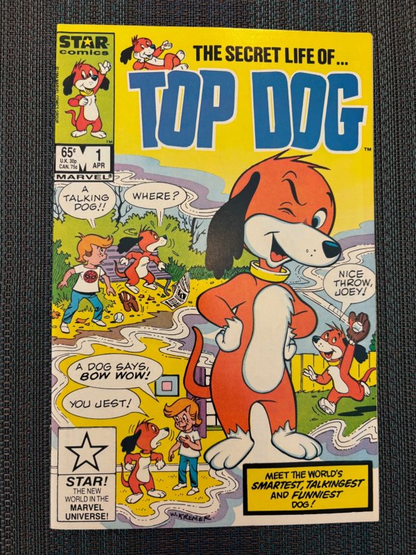 Top Dog #1 (1985), raw, ungraded comic book — front cover