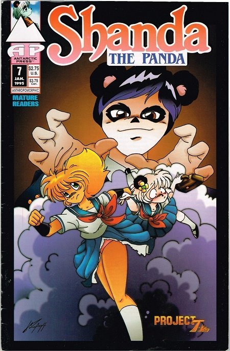 Shanda the Panda #7 (1995), raw, ungraded comic book — front cover
