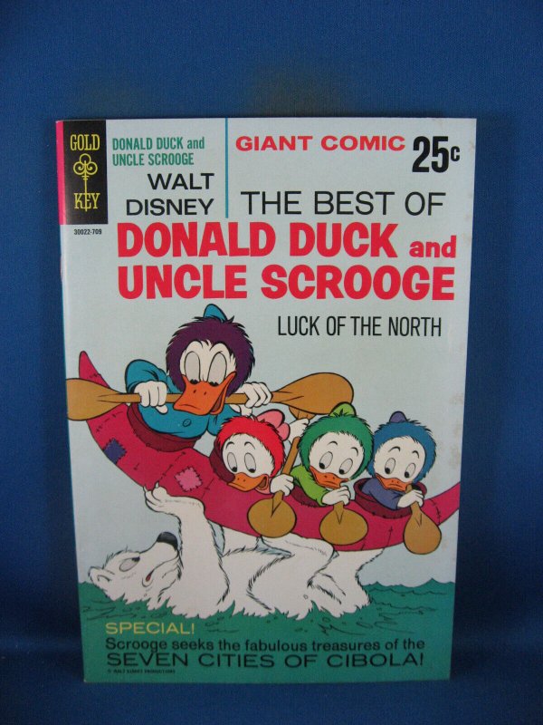 The Best of Donald Duck Uncle Scrooge #2 (1967), raw comic book in VF condition — front cover
