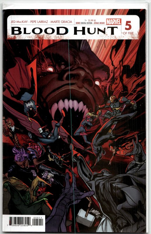 Blood Hunt: Red Band #5 (Marvel Comics, 2024), raw, ungraded comic book — front cover