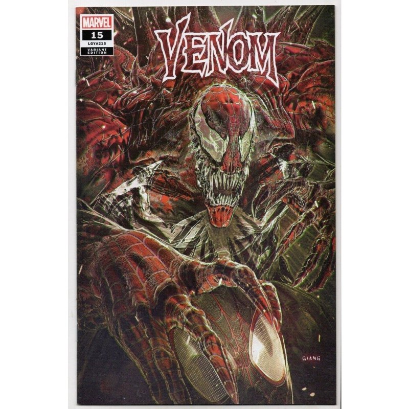 Venom #15 (Marvel Comics, 2023), raw comic book in NM+ 9.6 condition — front cover