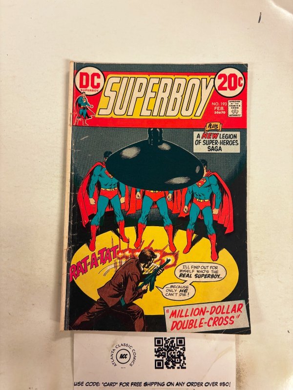 Superboy #193 (DC Comics), raw comic book in VG condition — front cover