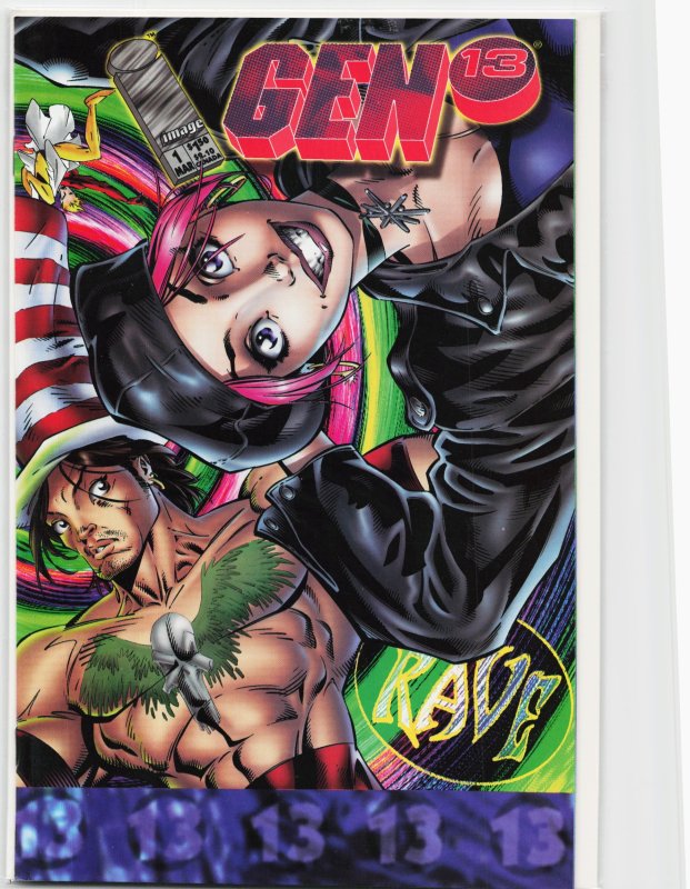 Gen 13: Rave (1995) Gen 13 (Image Comics, 1995), raw, ungraded comic book — front cover