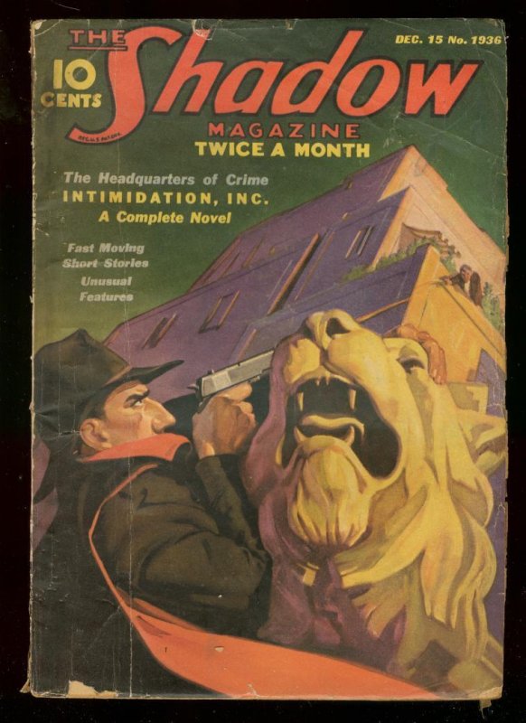 Shadow--December 1936--Pulp Magazine--Street and Smith--G/VG (1936), raw comic book in VG condition — front cover