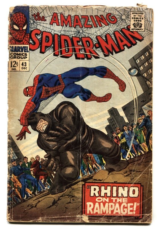 Amazing Spider-Man #43 - 1966 - Marvel - G- - Comic Book (Marvel Comics, 1966), raw, ungraded comic book — front cover
