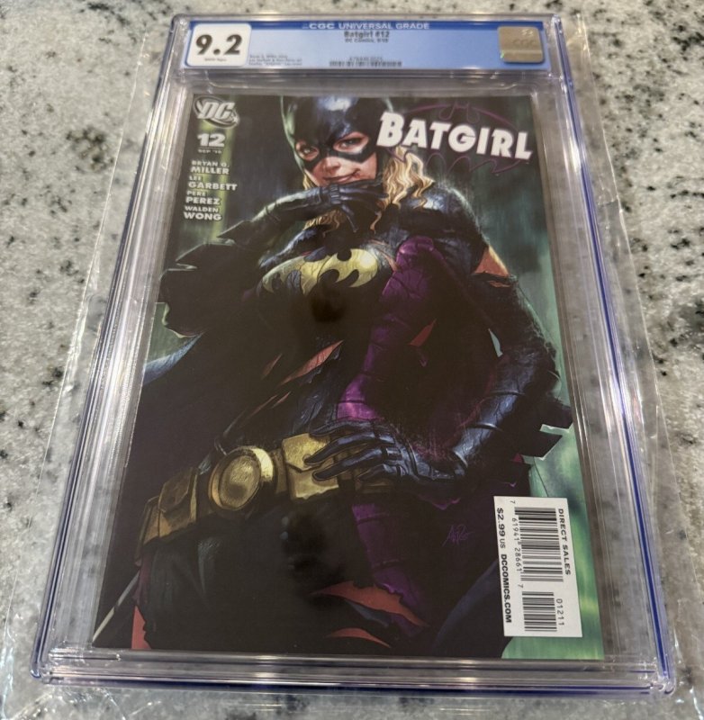 Batgirl #12 (DC Comics, 2012), CGC 9.2 graded comic book, Universal Blue label — front cover in its holder