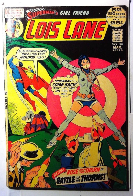 Superman's Girlfriend Lois Lane #120 (DC Comics, 1972), raw, ungraded comic book — front cover