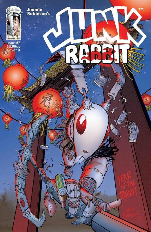 Junk Rabbit #2 (Image Comics, 2023), raw, ungraded comic book — front cover