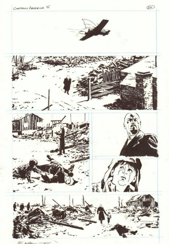 Captain America #5 (Marvel Comics, 2005), raw, ungraded comic book — front cover