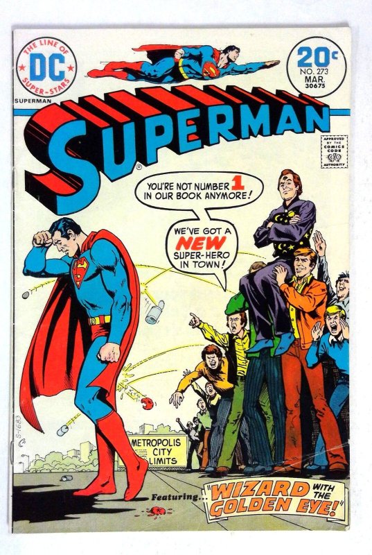 Superman #273 (DC Comics, 1974), raw comic book in VG condition — front cover