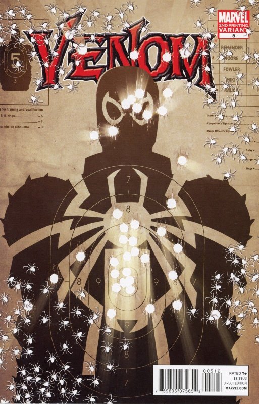 Venom #5 (Marvel Comics, 2011), raw comic book in NM condition — front cover