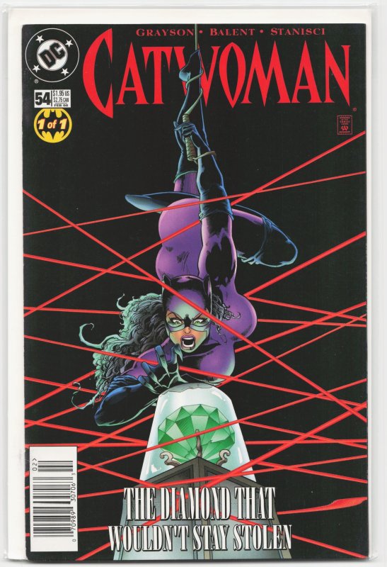 Catwoman #54 (DC Comics, 1998), raw, ungraded comic book — front cover