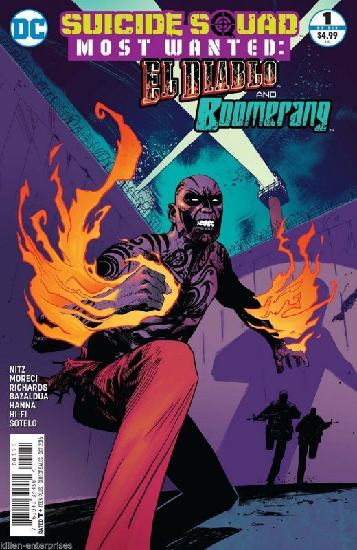 Suicide Squad Most Wanted El Diablo and Boomerang #1 (DC Comics, 2016), raw, ungraded comic book — front cover
