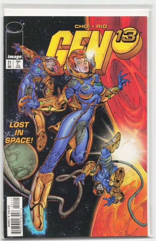 Gen 13 #21 (1997), raw, ungraded comic book — front cover
