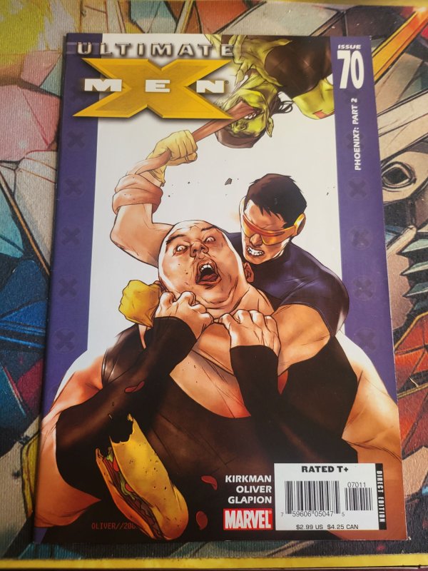 Ultimate X-Men #70 (Marvel Comics, 2006), raw, ungraded comic book — front cover