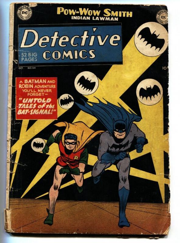 Detective Comics #164 (DC Comics), raw, ungraded comic book — front cover